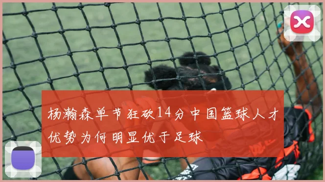 杨瀚森单节狂砍14分中国篮球人才优势为何明显优于足球